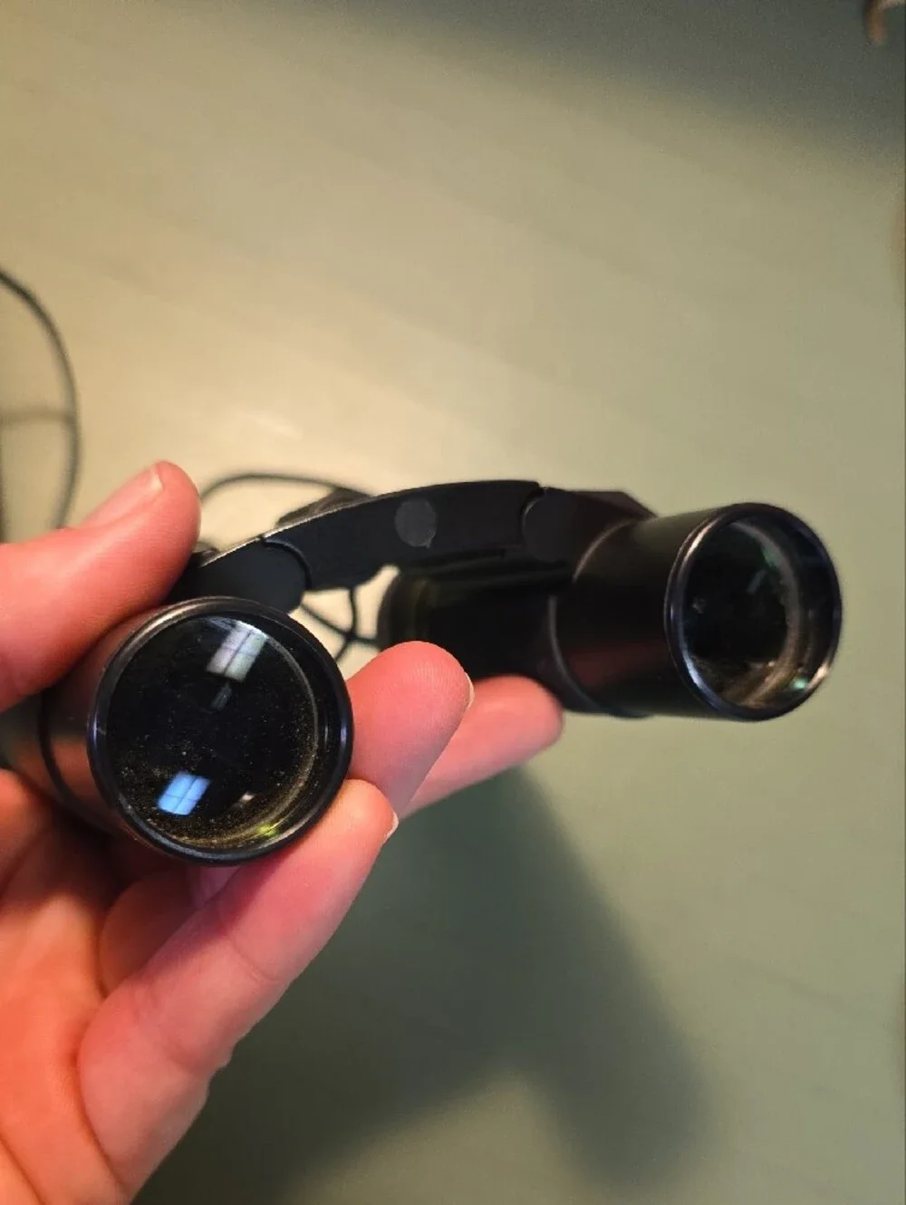 Vtg Bausch & Lomb 12 X 25 Compact Foldable Binoculars with Case Ultra Portable